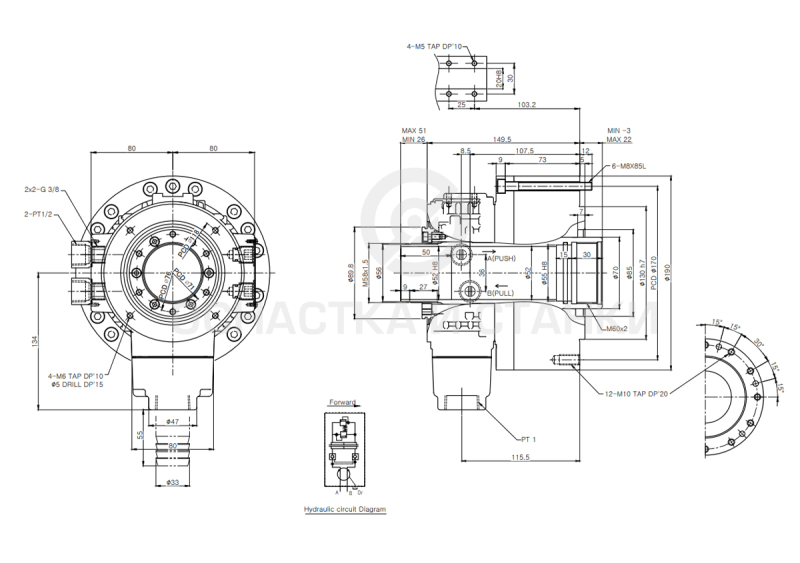 Гидроцилиндр для станка SD-17568 в Москве