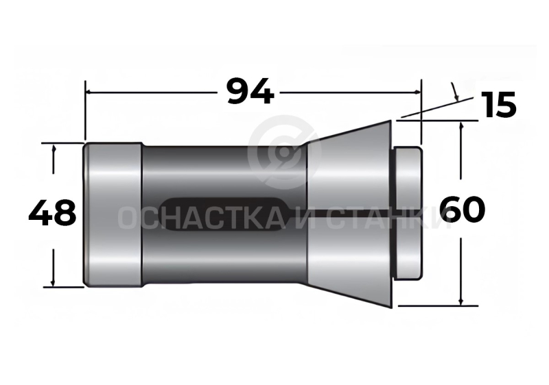 Цанга токарная 173E-34.5 круглая в Москве