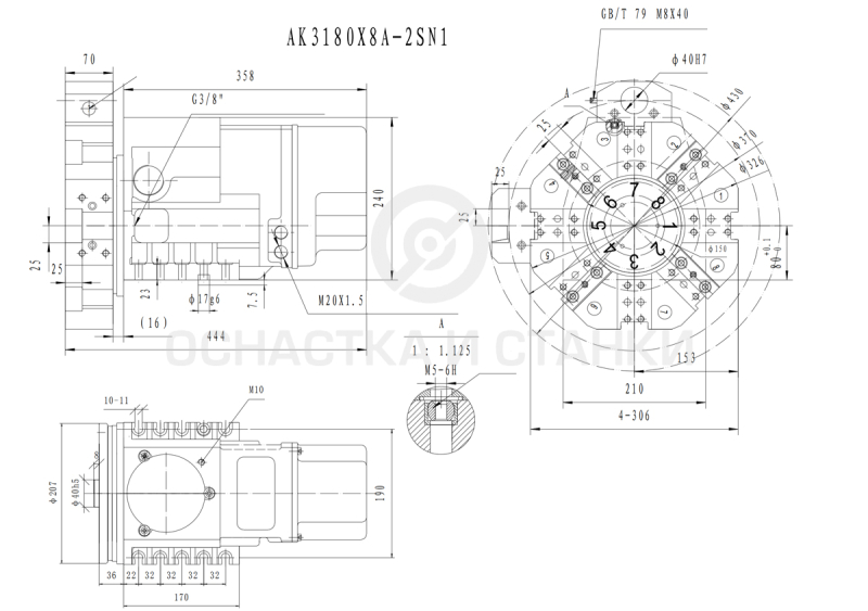 Револьверная головка AK3180x8A-2SN1 в Москве