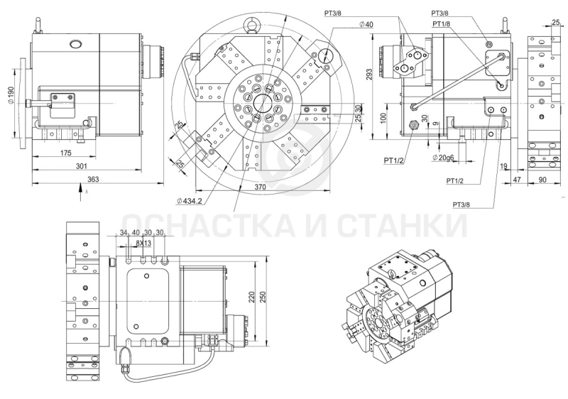 Револьверная головка CLT100-8-06B в Москве