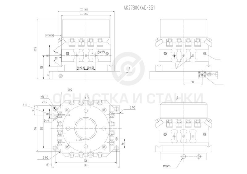 Револьверная головка AK27300X4D-BG1 в Москве