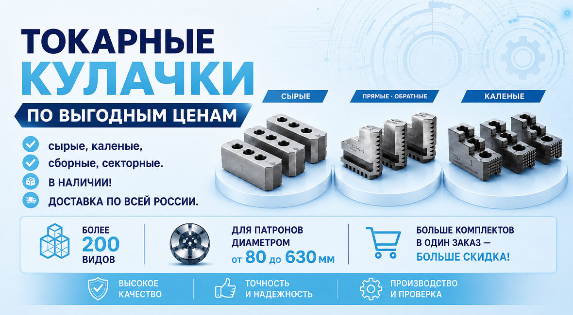 Токарные кулачки в наличии в Москве по выгодным ценам